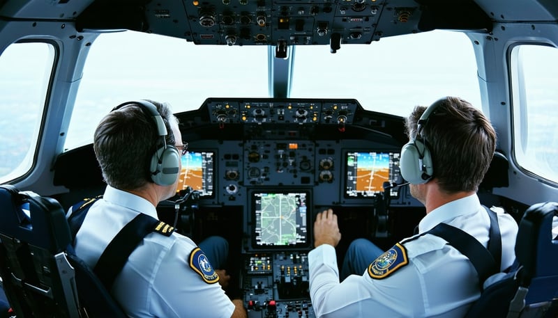 Pilots collaborating and flying together in a virtual airline environment Pilots collaborating and flying together in a virtual airline environment